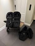 Bugaboo Donkey 5 Duo – Helsvart, köpt 2023