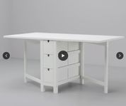 Ikeabord, slagbord m lådor