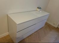 4 st Ikea Malmbyrå med glasskiva