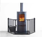 BabyDan Flex XL skyddsgaller svart till kamin