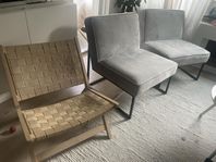 3 fåtöljer 