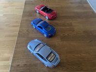 En samling Porsche