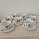 Kaffeservis Rosenthal Bavaria med blommönster