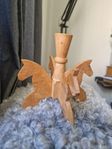 ljusstake, trähäst