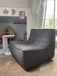 Ethnicraft fåtölj,  N701 Sofa 1-Seater, Dark grey 