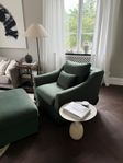 IKEA Färlöv fåtölj & pall, nya överdrag från Bemz