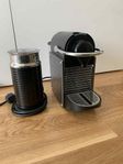 Nespresso Pixie kaffemaskin inkl. mjölkskummare