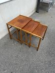 SATSBORD 3 delar i teak från 1960-tal 