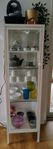 Ikea Baggebo glass door cabinet, metal/white,34x30x116cm