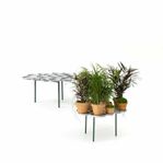 Blombord aluminium Green pads av Luca Nichetto