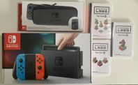 Nintendo switch V1 opatchad inkl tillbehör 