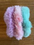 fluffiga hårsnoddar
