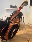 Golfbag och driver 