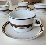 RETRO porslin 70tal IKEA Accenten 4 st härliga TEKOPPAR fat
