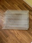 5x trådhylla ELFA 607X405mm vit