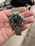 omega seamaster Dover 300 m, Grön med meshlänk i stål