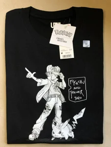 Original Uniqlo Pokemon x Daniel Arsham T-shirt Pikachu Ash