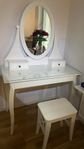 HEMNES toalettbord/sminkbord med pall