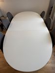 Extra stort matbord + 6 stolar