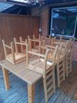 IKEA Forsby matsalsbord med 6 stolar 