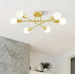 Modern Retro Industriell Taklampa Guld ,Stilren & Justerbar