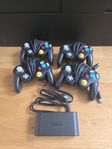 4st GameCube kontroller + adapter 