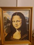 Tavla med guld ram 58x48 cm