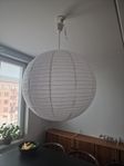 Stor rund taklampa i rispapper (80 cm) rislampa 