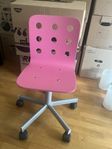 Rosa skrivbordsstol för barn från IKEA