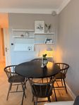 Runt Matbord, svart 100cm diameter