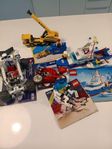 Blandat lego 90 tal med instruktioner 
