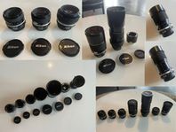 Manuell Nikon Nikkor F optik i mycket fint skick!