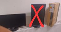 3 st. datorskärmar, 1 helt ny 24 tum