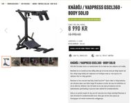 Knäböj / Vadpress GSCL360 - Body Solid