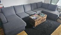 crazy u-soffa 5 sitsig