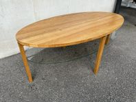 Soffbord ”Sofie 135” massiv oljad ek/glashylla fr. Sund
