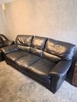 3-sits soffa skinn