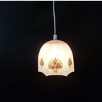 Antik fönsterlampor Art-Deco glaskupa 1930-/40 tal i glas.