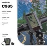 Elcykelskärm C965 för Bafang Mid Motor motor