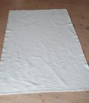 vit matta 193 x 130 cm nytvätttad