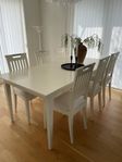 Matbord med 6 stolar