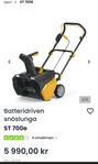 Snöslunga batteridriven