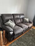3 sits soffa med recliner 