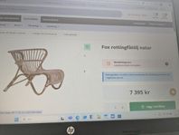 Fick rottingfåtölj natur. Från Sika design.