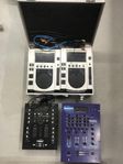 pioneer cdj100s med mixerbord