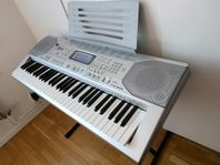 Casio CTK 800 Keyboard med Stativ, Adapter, notställ 