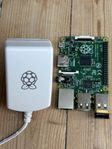 Raspberry Pi B+ inkl WiFi adapter + strömadapter Raspberry