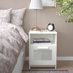 IKEA Brimnes nattduksbord, vitt – fint skick