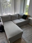 3-sits bäddsoffa med schäslong