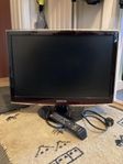 Samsung TV från 2008 på stativ 